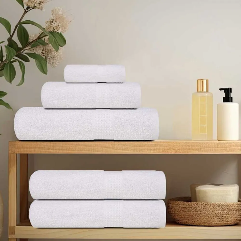 vidaXL Ropa De Casa-Toallitas de baño FROGN 2 uds 15x21 cm 360 g/m²