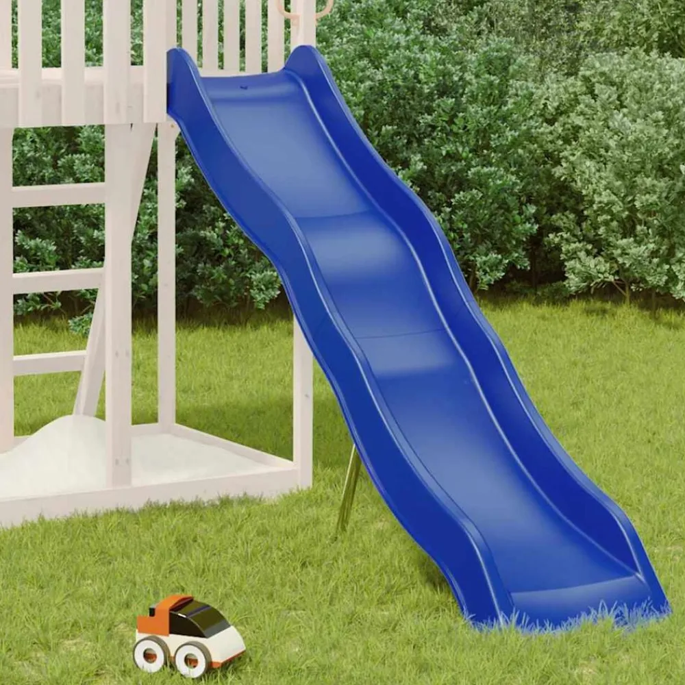 vidaXL Tobogán infantil polipropileno azul 210x40 cm Outlet