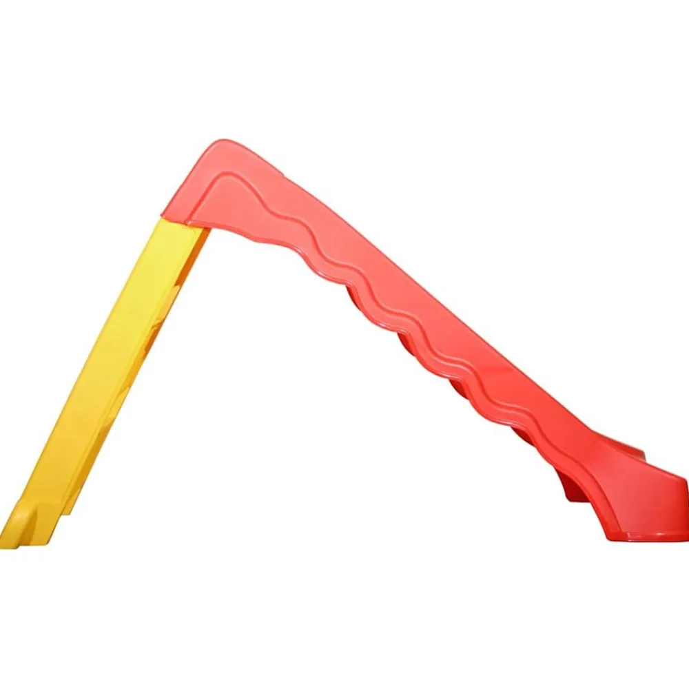 vidaXL Tobogán para niños plegable interior y exterior rojo y amarillo Discount