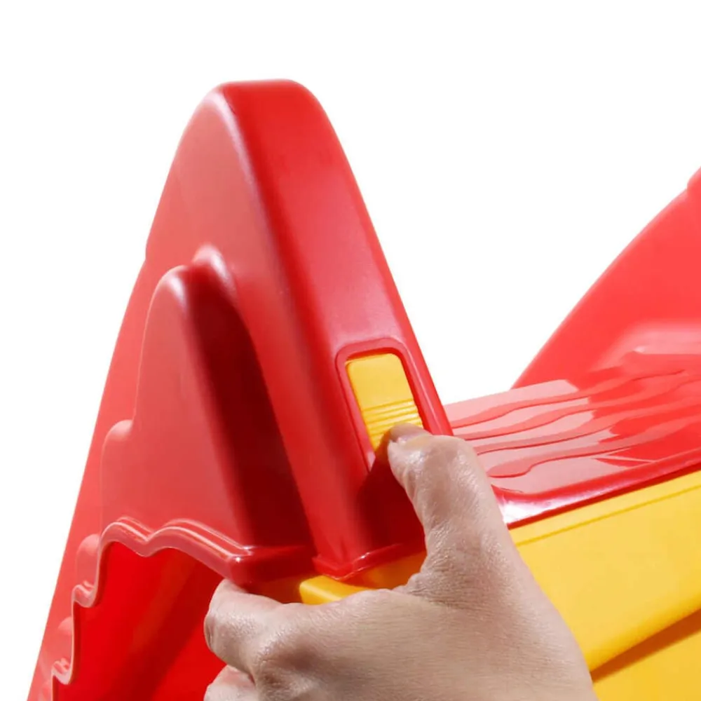 vidaXL Tobogán para niños plegable interior y exterior rojo y amarillo Discount