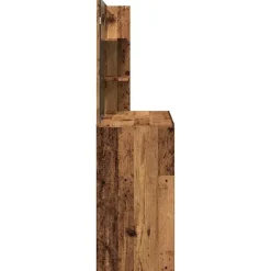 vidaXL Mesas-Tocador con espejo envejecida 74,5x40x141 cm