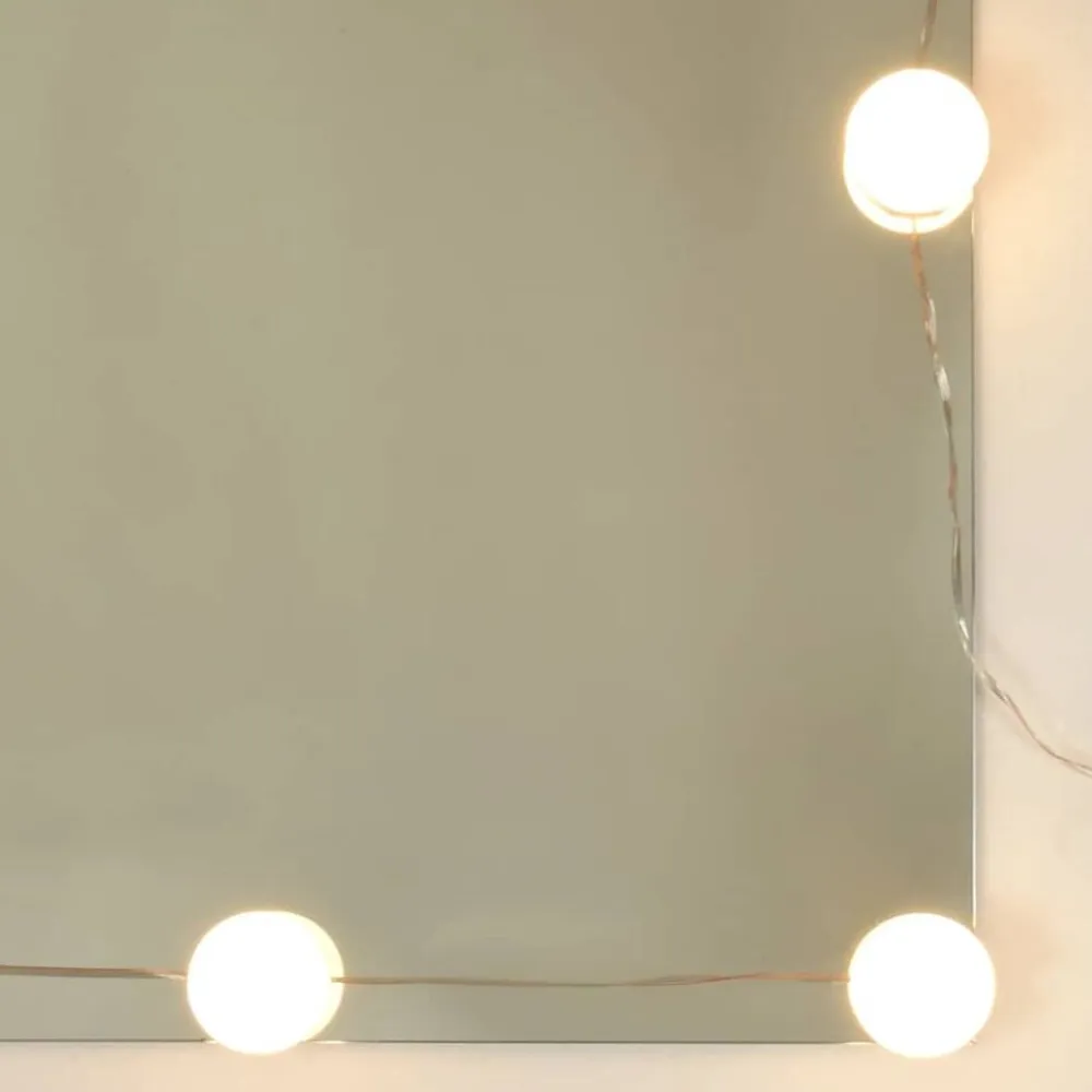 vidaXL Tocador con LED 60x40x140 cm Blanco Clearance