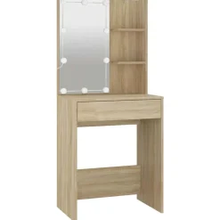 vidaXL Mesas-Tocador con LED color 60x40x140 cm