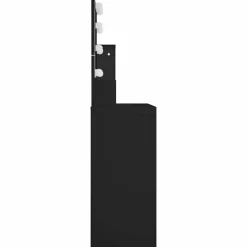 vidaXL Tocador con LED 86,5x35x136 cm Negro Clearance