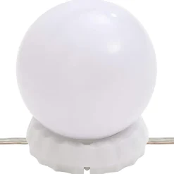 vidaXL Mesas-Tocador con luces LED madera envejecida 60x40x140 cm