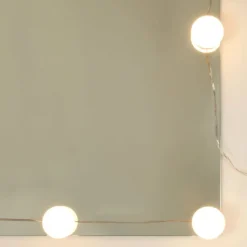 vidaXL Tocador con luces LED color 100x40x130 cm Roble ahumado Discount