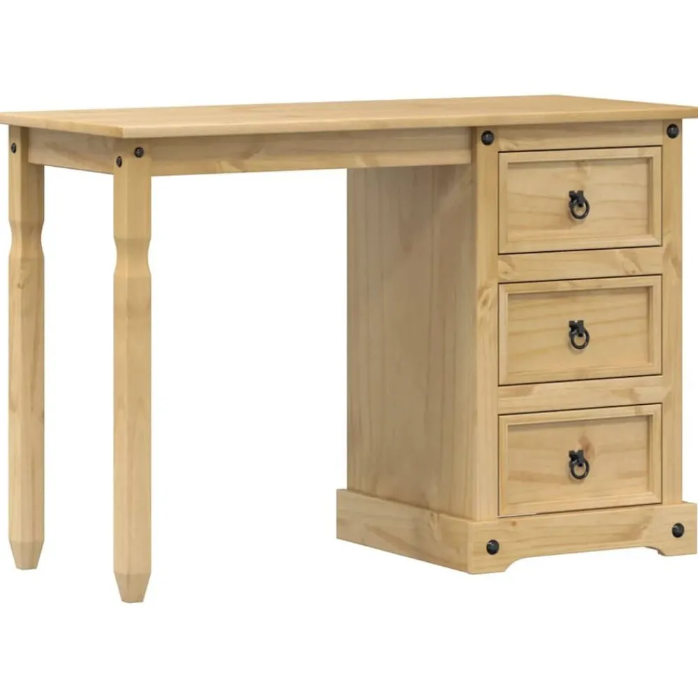 vidaXL Tocador Corona madera maciza de pino 110x47x75 cm Sale