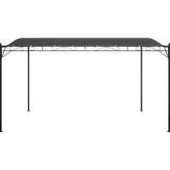 vidaXL Toldo acero y tela gris 4x3 m 180 g/m² Antracita Sale