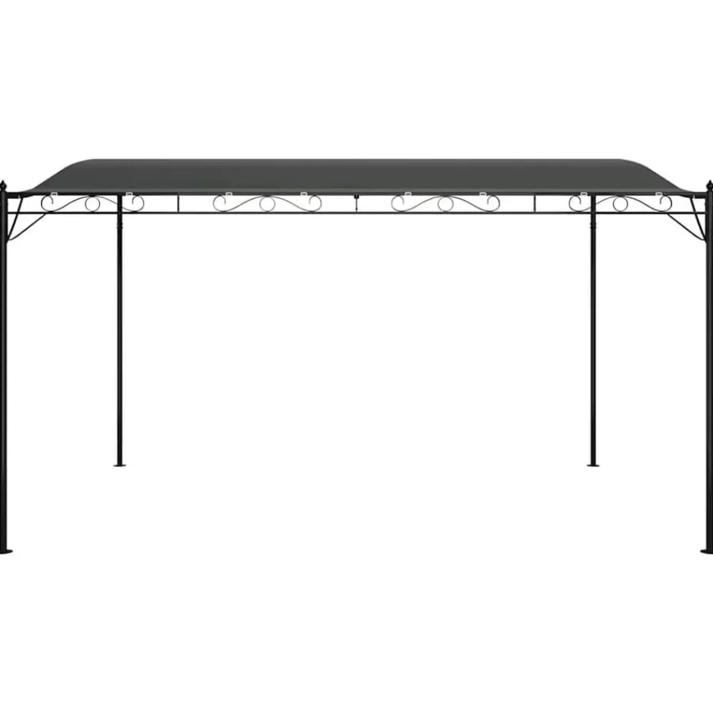vidaXL Toldo acero y tela gris 4x3 m 180 g/m² Antracita Sale