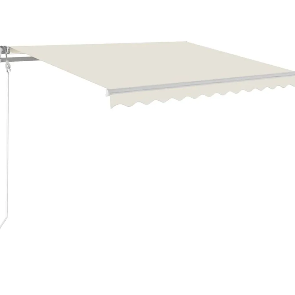 vidaXL Jardín-Toldo automático con LED sensor de viento color 300x250cm
