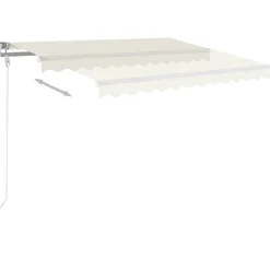 vidaXL Jardín-Toldo automático con LED sensor de viento color 300x250cm