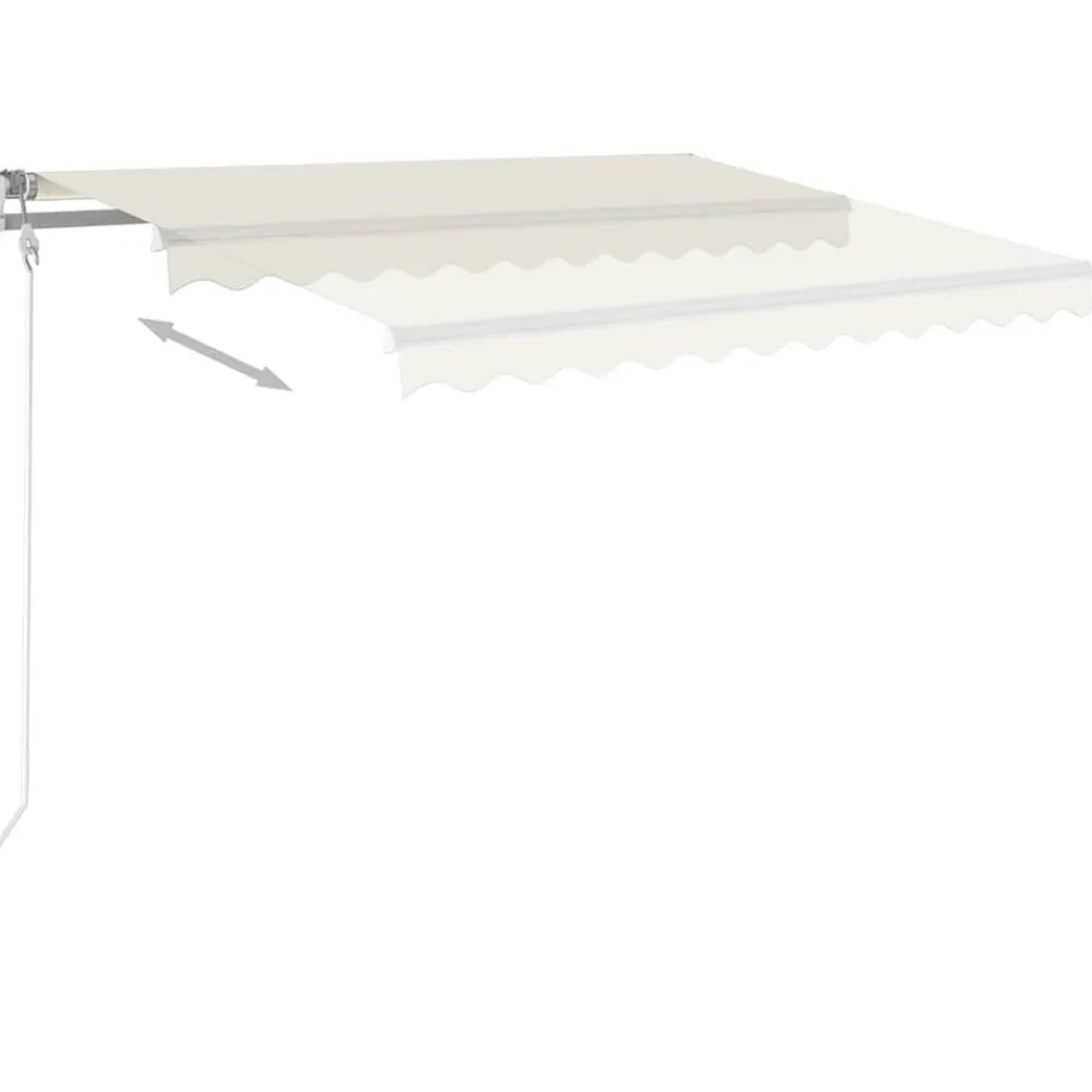 vidaXL Jardín-Toldo automático con LED sensor de viento color 300x250cm