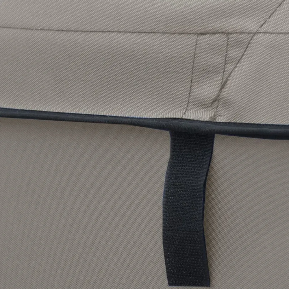 vidaXL Toldo bimini 3 arcos con paredes laterales 183x(137-152)x137 cm Gris antracita Best