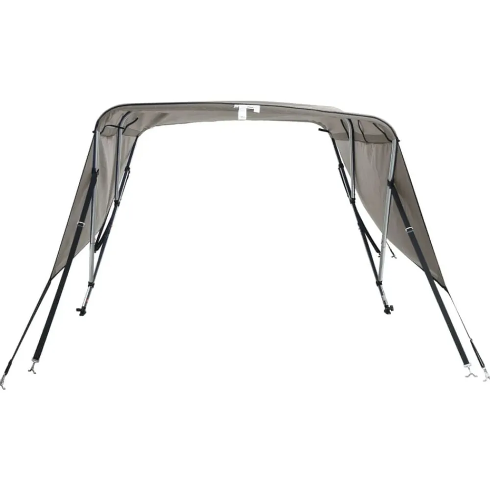 vidaXL Toldo bimini 3 arcos con paredes laterales 183x(137-152)x137 cm Gris antracita Best