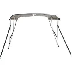 vidaXL Toldo bimini 3 arcos con paredes laterales 183x(137-152)x137 cm Gris antracita Best