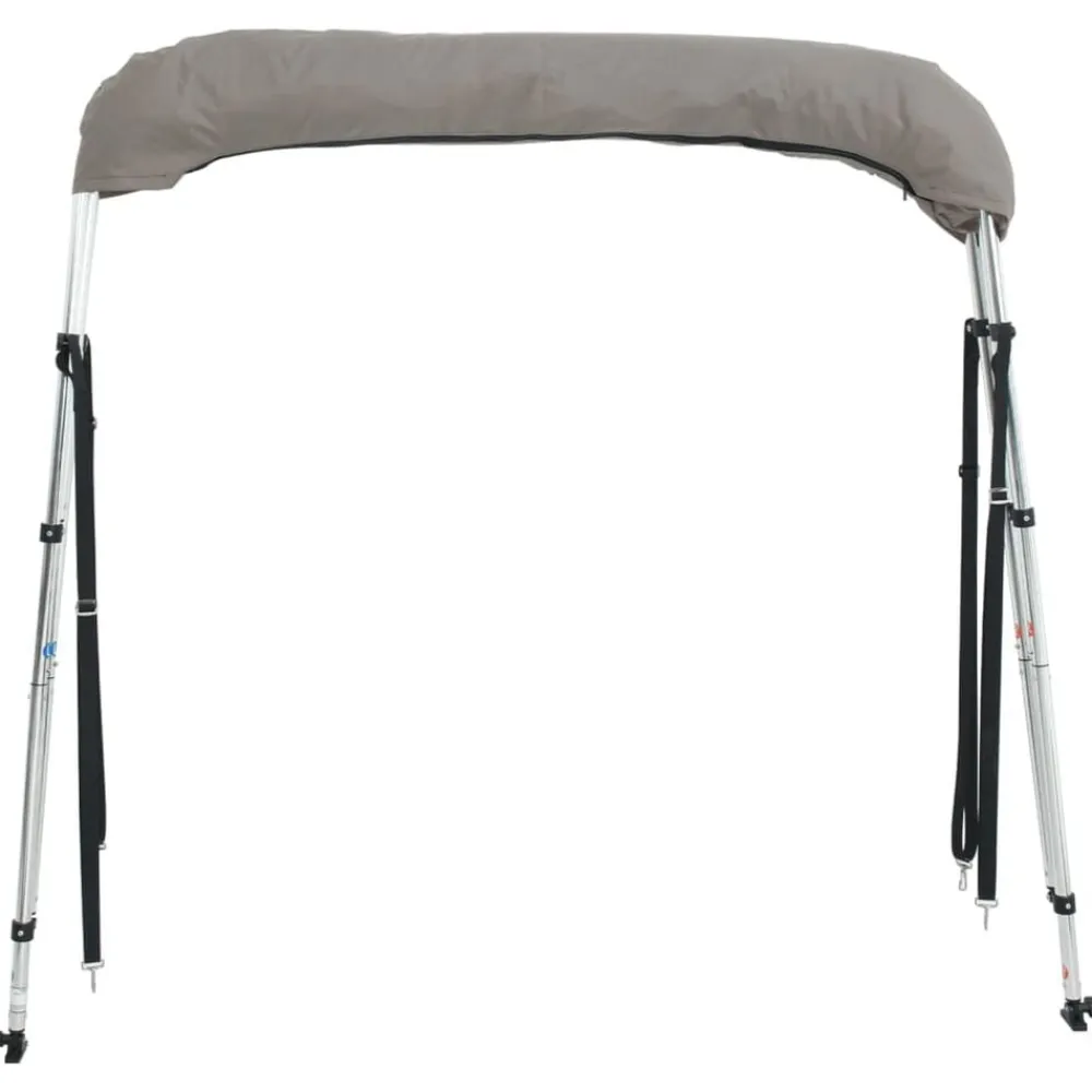 vidaXL Toldo bimini 3 arcos con paredes laterales 183x(137-152)x137 cm Gris antracita Best