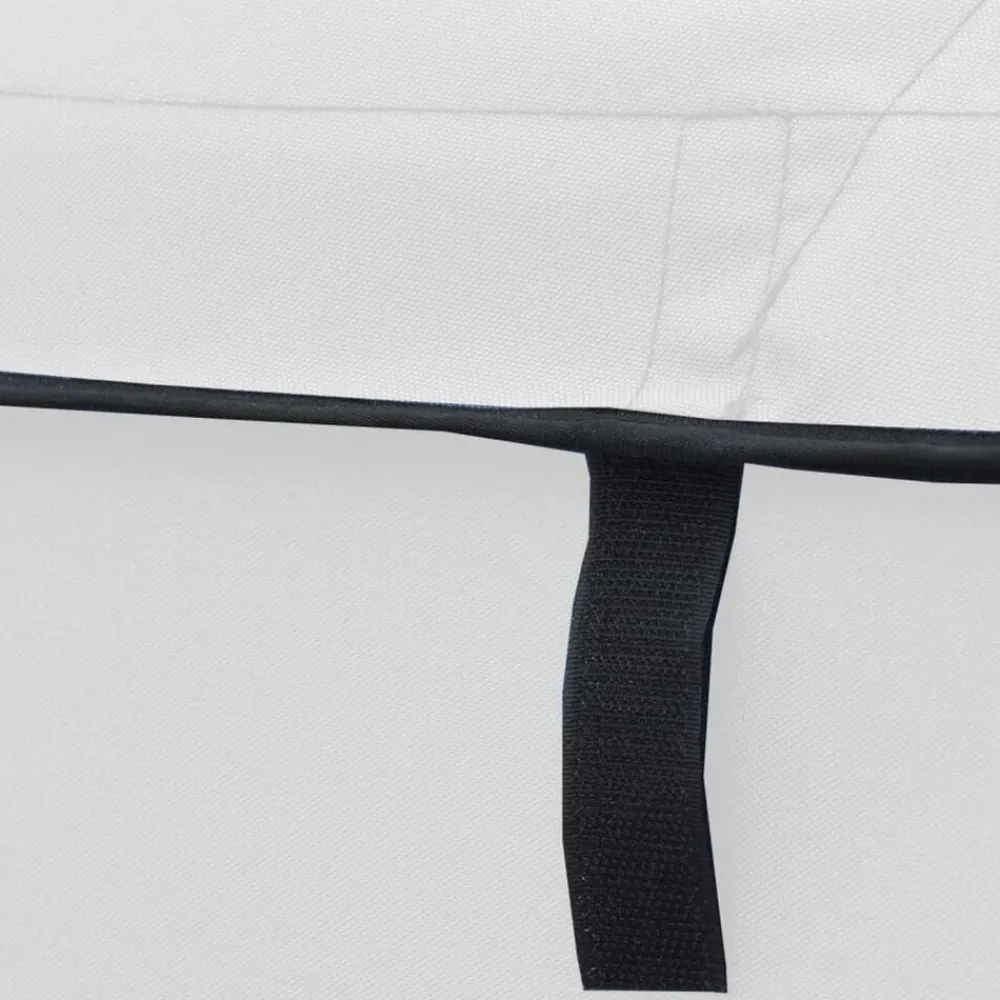 vidaXL Toldo bimini 3 arcos con paredes laterales 183x(137-152)x137 cm Blanco Online