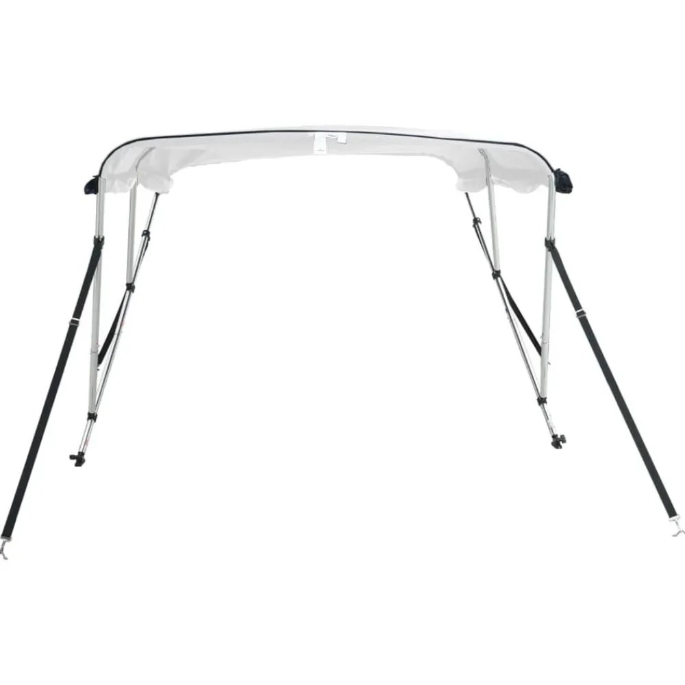 vidaXL Toldo bimini 3 arcos con paredes laterales 183x(137-152)x137 cm Blanco Online