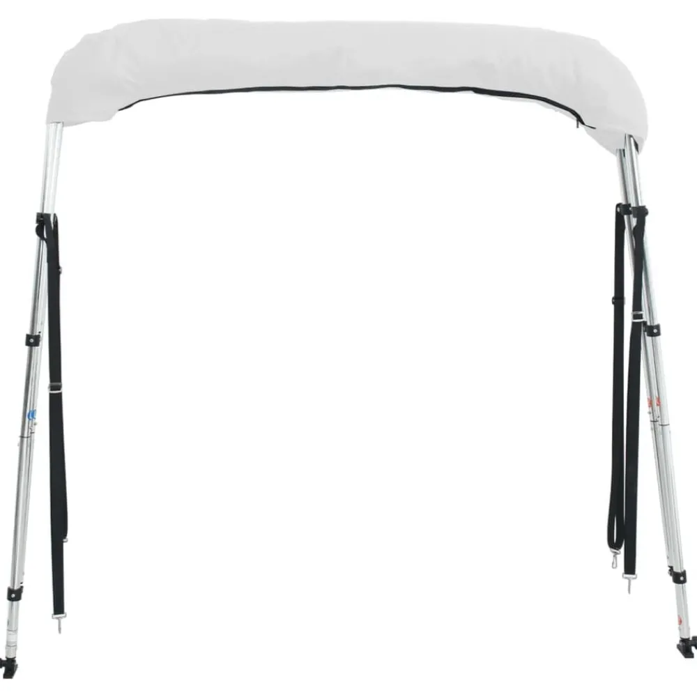 vidaXL Toldo bimini 3 arcos con paredes laterales 183x(137-152)x137 cm Blanco Online