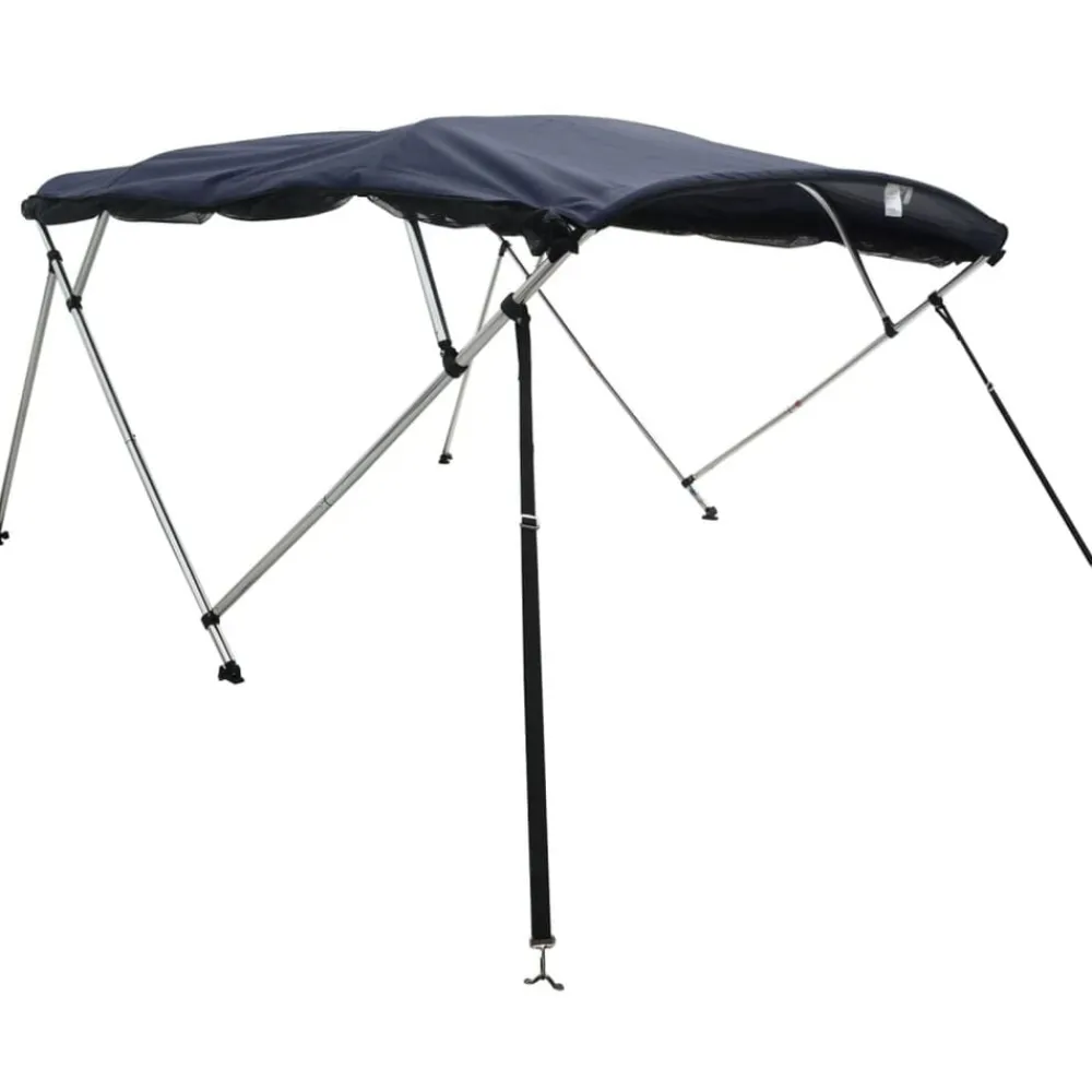 vidaXL Piezas Y Accesorios Para Vehículos-Toldo bimini 4 arcos con paredes laterales de malla