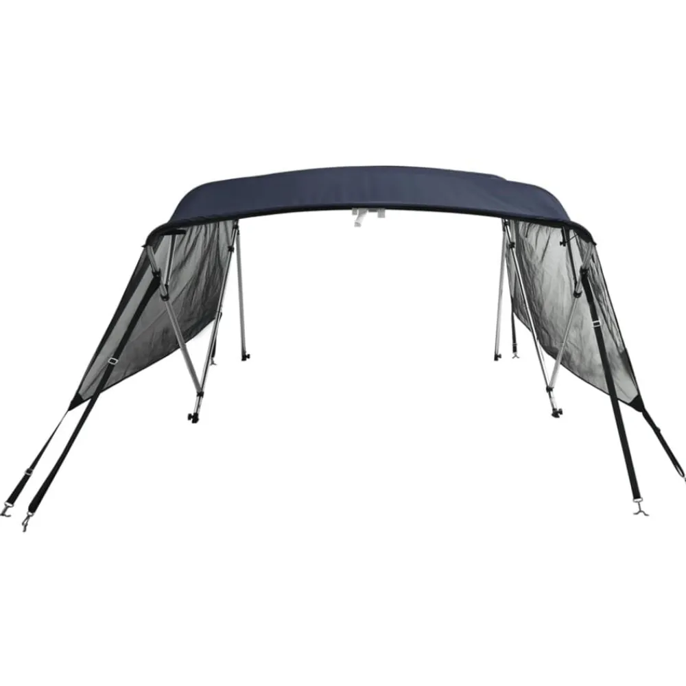 vidaXL Piezas Y Accesorios Para Vehículos-Toldo bimini 4 arcos con paredes laterales de malla