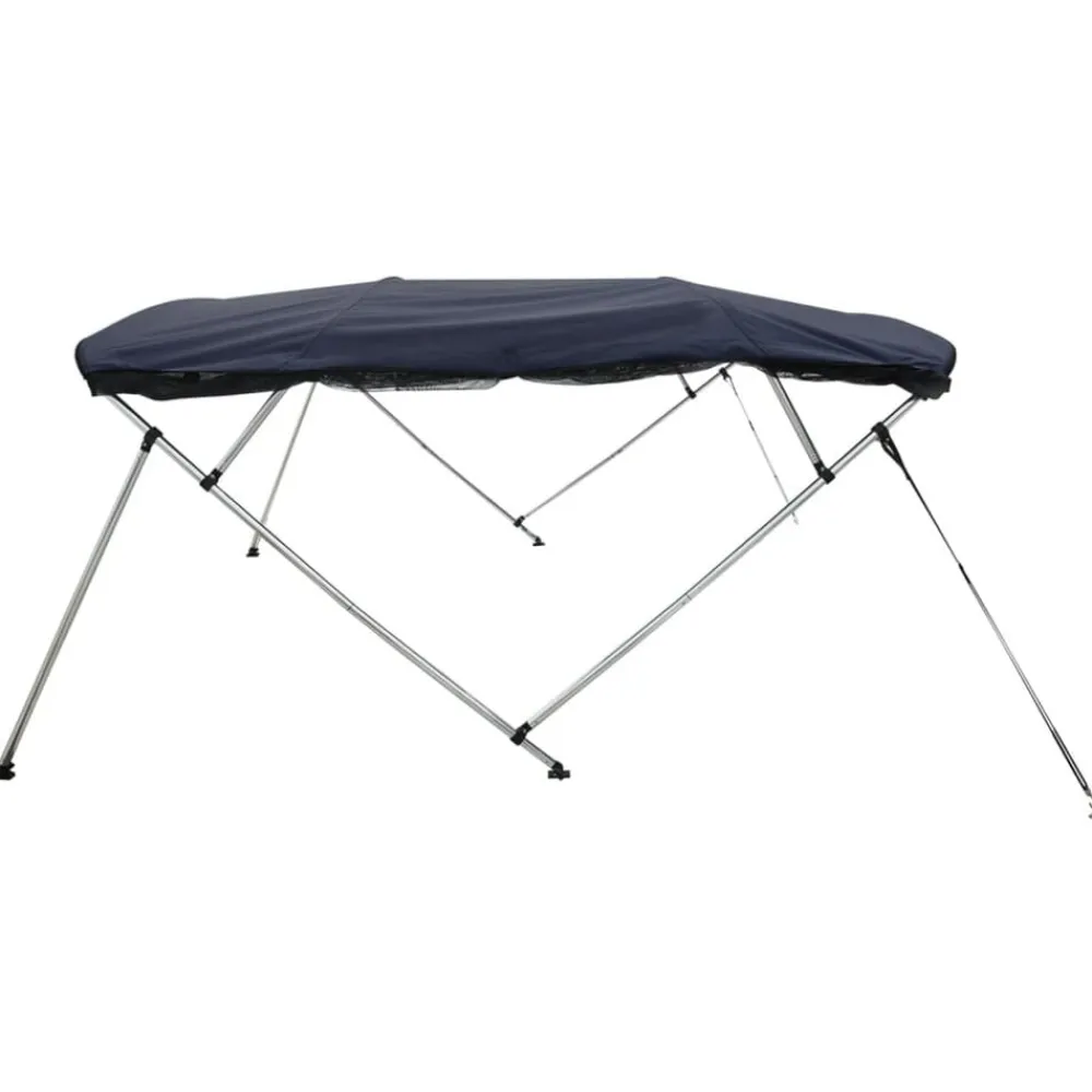vidaXL Piezas Y Accesorios Para Vehículos-Toldo bimini 4 arcos con paredes laterales de malla