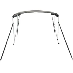 vidaXL Toldo bimini 3 arcos con paredes laterales de malla Antracita y negro Outlet