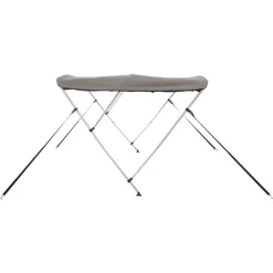 vidaXL Toldo bimini 3 arcos con paredes laterales de malla Antracita y negro Outlet