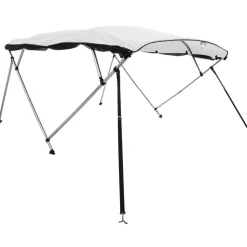 vidaXL Piezas Y Accesorios Para Vehículos-Toldo bimini 4 arcos con paredes laterales de malla