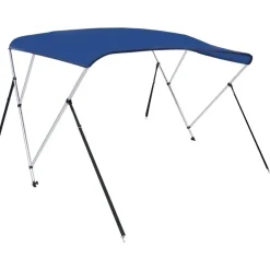 vidaXL Toldo Bimini de 3 arcos 183x180x137 cm Azul Hot