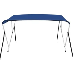vidaXL Toldo Bimini de 3 arcos 183x180x137 cm Azul Hot