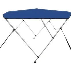 vidaXL Toldo Bimini de 3 arcos 183x180x137 cm Azul Hot