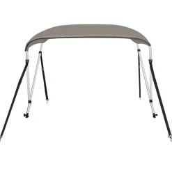 vidaXL Toldo bimini de 2 arcos 150x120x110 cm Gris Sale