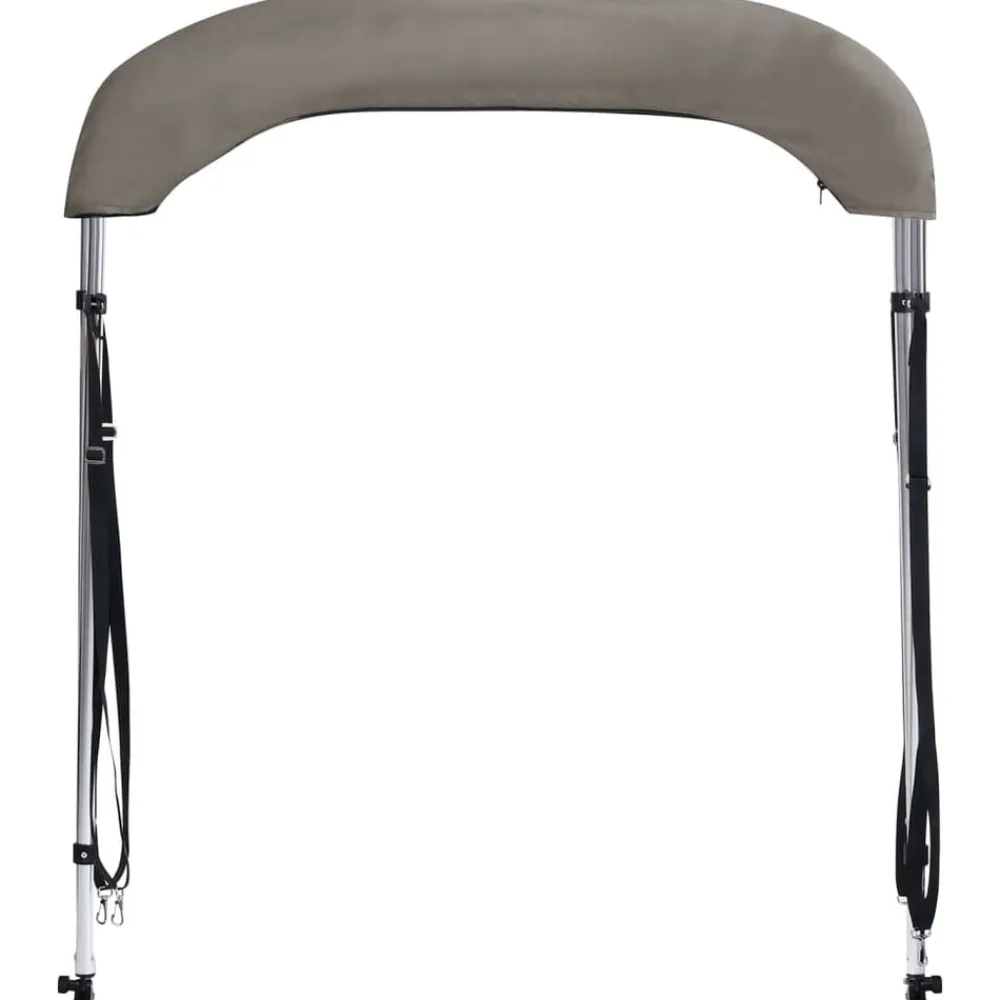 vidaXL Toldo bimini de 2 arcos 150x120x110 cm Gris Sale