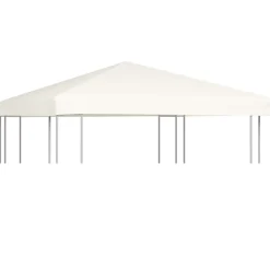 vidaXL Jardín-Toldo de cenador 310 g/m² 3x3 m crema