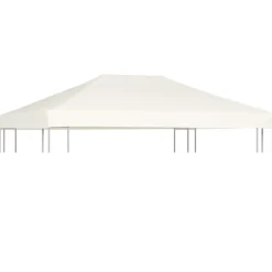 vidaXL Toldo de cenador 310 g/m² 4x3 m crema Blanco Sale
