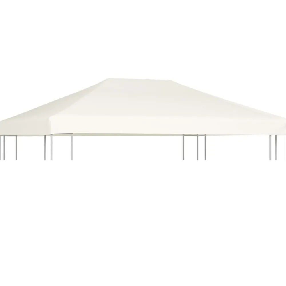 vidaXL Toldo de cenador 310 g/m² 4x3 m crema Blanco Sale