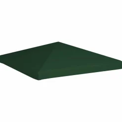 vidaXL Toldo de cenador 310 g/m² 3x3 m Verde Discount