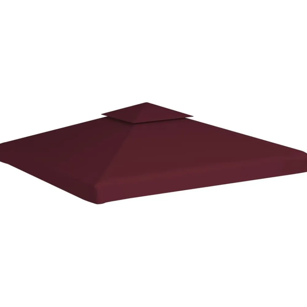 vidaXL Toldo de cenador 2 niveles 310 g/m² 3x3 m Burdeos Outlet