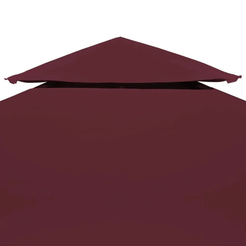 vidaXL Toldo de cenador 2 niveles 310 g/m² 3x3 m Burdeos Outlet