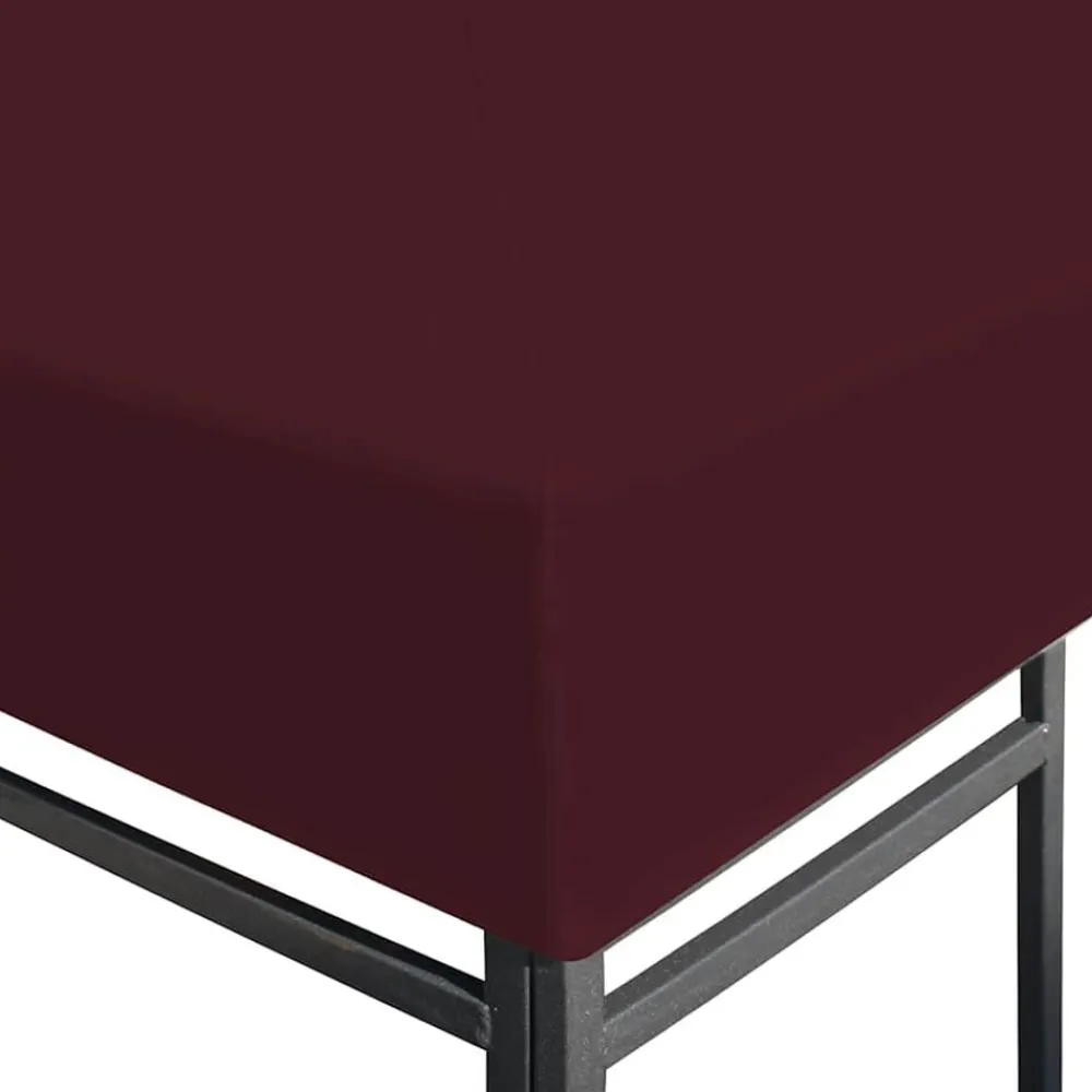 vidaXL Toldo de cenador 310 g/m² 3x3 m Burdeos Discount