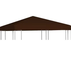 vidaXL Toldo de cenador marrón 310 g/m² 3x3 m Marr&oacute;n Outlet