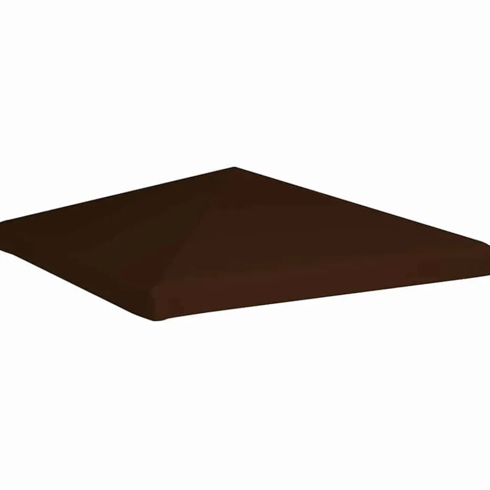 vidaXL Toldo de cenador marrón 310 g/m² 3x3 m Marrón Outlet