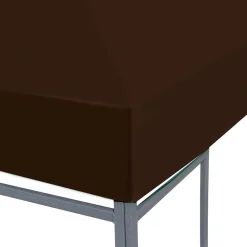 vidaXL Toldo de cenador marrón 310 g/m² 3x3 m Marrón Outlet