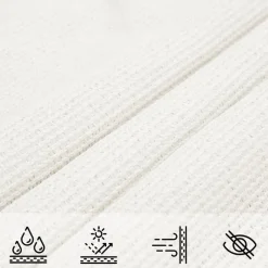vidaXL Toldo de vela cuadrado HDPE 2x2 m Blanco Hot