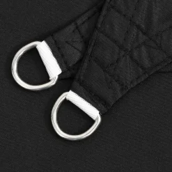 vidaXL Toldo de vela cuadrado tela Oxford 2x2 m Negro Sale