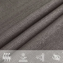 vidaXL Toldo de vela cuadrado HDPE 3,6x3,6 m gris Antracita Best