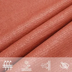 vidaXL Toldo de vela HDPE 160 g/m² 3/4x2 m Terracota Best