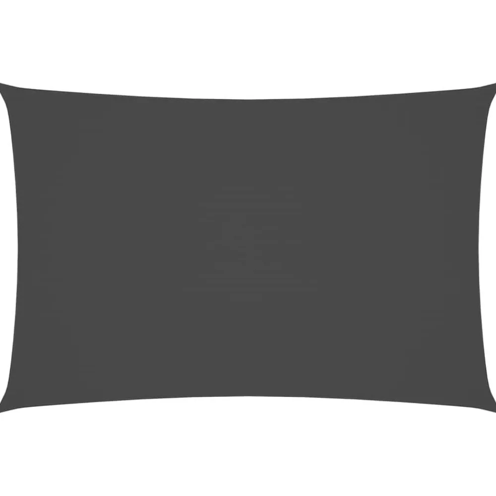 vidaXL Jardín-Toldo de vela rectangular tela Oxford gris 2x4 m