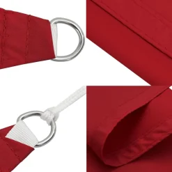 vidaXL Toldo de vela rectangular tela Oxford 2x2,5 m Rojo Outlet